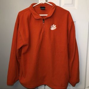 orange clemson tigers half zip